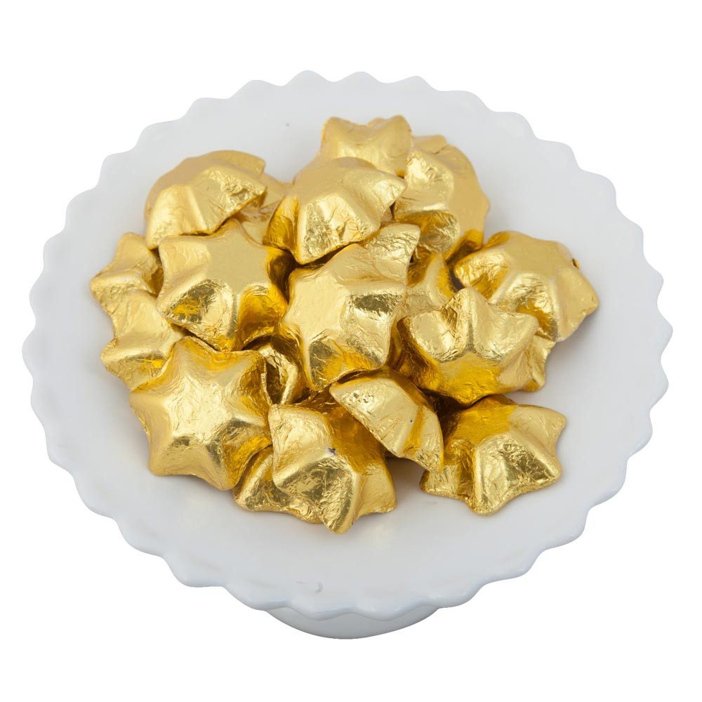 Gold Belgian Chocolate Stars 500g 5kg Candy Bar Sydney